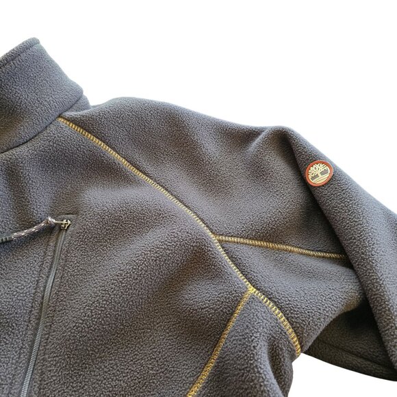 Timberland Mens Fleece Jacket XL Full-Zip Gray Polyester - Picture 6 of 10